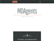 Tablet Screenshot of mdagents.com